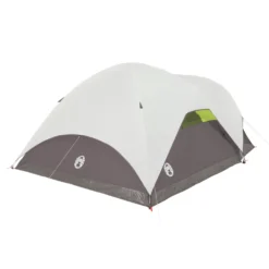 Coleman 6-Person Steel Creek™ Fast Pitch™ Dome Camping Tent With Screen Room, Green 11 Coleman 6-Person Steel Creek™ Fast Pitch™ Dome Camping Tent With Screen Room, Green -Coleman Sales 2000018059 rear