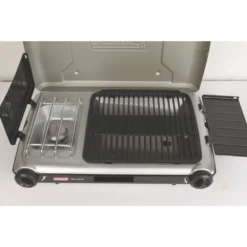 Coleman Deluxe Tabletop Propane 2-in-1 Grill/Stove, 2-Burner -Coleman Sales 2000020925 r 06