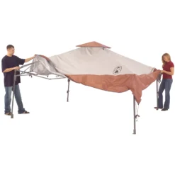 Coleman 13 X 13 Canopy Sun Shelter, Khaki -Coleman Sales 2000023972 Step2