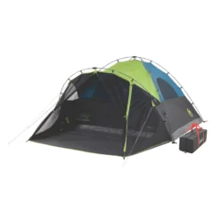 Coleman 6-Person Dark Room Fast Pitch Dome Tent With Screen Room -Coleman Sales 2000024290 coleman darkroom tent 6person angle203