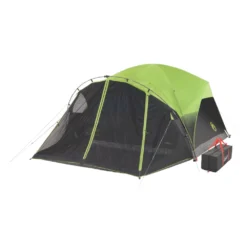 Coleman 6-Person Dark Room Fast Pitch Dome Tent With Screen Room -Coleman Sales 2000024290 coleman darkroom tent 6person angle204
