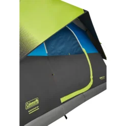 Coleman 6-Person Dark Room Sundome Tent -Coleman Sales 2000032254 coleman dark room tent 6p awning green turquoise detail 15B15D