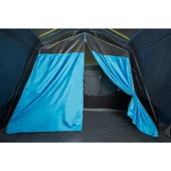 Coleman 10-Person Dark Room Instant Cabin Tent With Rainfly -Coleman Sales 2000032730 coleman dark room tent 10p room divider green turquoise detail 1