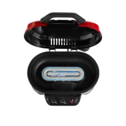 Coleman RoadTrip® 225 Portable Tabletop Propane Grill -Coleman Sales 2000033047 225 Table Top Coleman Red Detail Grill Open Burner System Flames20copy