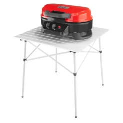 Coleman RoadTrip® 225 Portable Tabletop Propane Grill -Coleman Sales 2000033047 225 Table Top Coleman Red Side View Grill Closed with table20copy