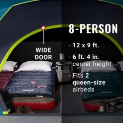 Coleman 8-Person Dark Room™ Skydome™ Camping Tent 16 Coleman 8-Person Dark Room™ Skydome™ Camping Tent -Coleman Sales 2000035973 GSM ATF 6