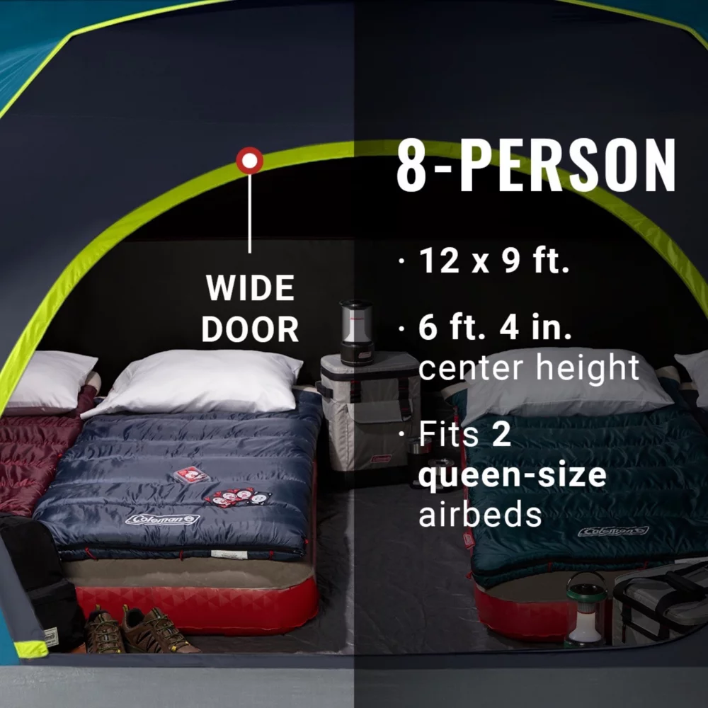 Coleman 8-Person Dark Room™ Skydome™ Camping Tent 8 Coleman 8-Person Dark Room™ Skydome™ Camping Tent - Image 6