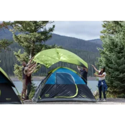 Coleman 4-Person Dark Room Sundome Tent -Coleman Sales 2018 Montana 455 Lifestyle