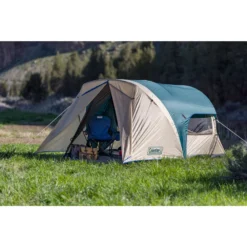 Coleman 6-Person Cabin Tent With Enclosed Weatherproof Screened Porch, Evergreen 13 Coleman 6-Person Cabin Tent With Enclosed Weatherproof Screened Porch, Evergreen -Coleman Sales 2019 20Bend20 Coleman 3827 1 White20Rope