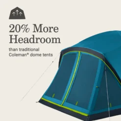 Coleman Skydome™ 6-Person Screen Room Camping Tent With Dark Room™ Technology -Coleman Sales 2155647 ATF5
