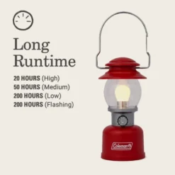 Coleman Classic 500 Lumens LED Lantern, Red -Coleman Sales 2155764 ATF3
