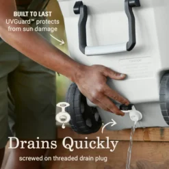 Coleman Atlas Series 100-Quart Marine Cooler With Wheels -Coleman Sales 2156016 ATF4