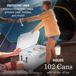 Coleman Atlas Series 120-Quart Marine Cooler -Coleman Sales 2156051 ATF5 1