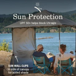 Coleman OASIS™ Lite 7 X 7 Canopy With Sun Wall -Coleman Sales 2156416 OasisLite7x7CanopySunWallBlack ATF4