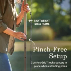 Coleman OASIS™ Lite 10 X 10 Canopy With Sun Wall -Coleman Sales 2156421 OasisLite10x10CanopySunWallBlack ATF3