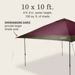 Coleman OASIS™ 10 X 10 Canopy -Coleman Sales 2157495 Oasis10x10CanopyBlackberry ATF6