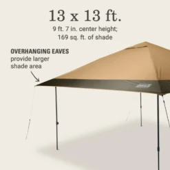 Coleman OASIS™ 13 X 13 Canopy -Coleman Sales 2157498 Oasis13x13CanopyLightOak ATF6
