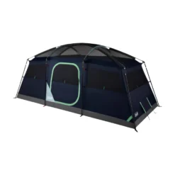 Coleman Sunlodge™ 8-Person Camping Tent, Blue Nights -Coleman Sales 8P20CABIN20CONVENTIONAL Blue20Nights 2 Front Angle Fly20Off Windows20Up