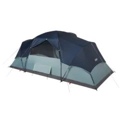 Coleman Skydome™ 8-Person Camping Tent XL, Blue Nights 17 Coleman Skydome™ 8-Person Camping Tent XL, Blue Nights -Coleman Sales 8P20MODIFIED20DOME Blue20Nights 4 Back Angle Fly20On Back20Window20open 064
