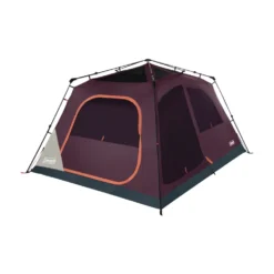 Coleman Skylodge™ 8-Person Instant Camping Tent, Blackberry 18 Coleman Skylodge™ 8-Person Instant Camping Tent, Blackberry -Coleman Sales 8P CbnInstntIntrnlScrnRm BB 1 FrontAngleRight FlyOff WindowsUp