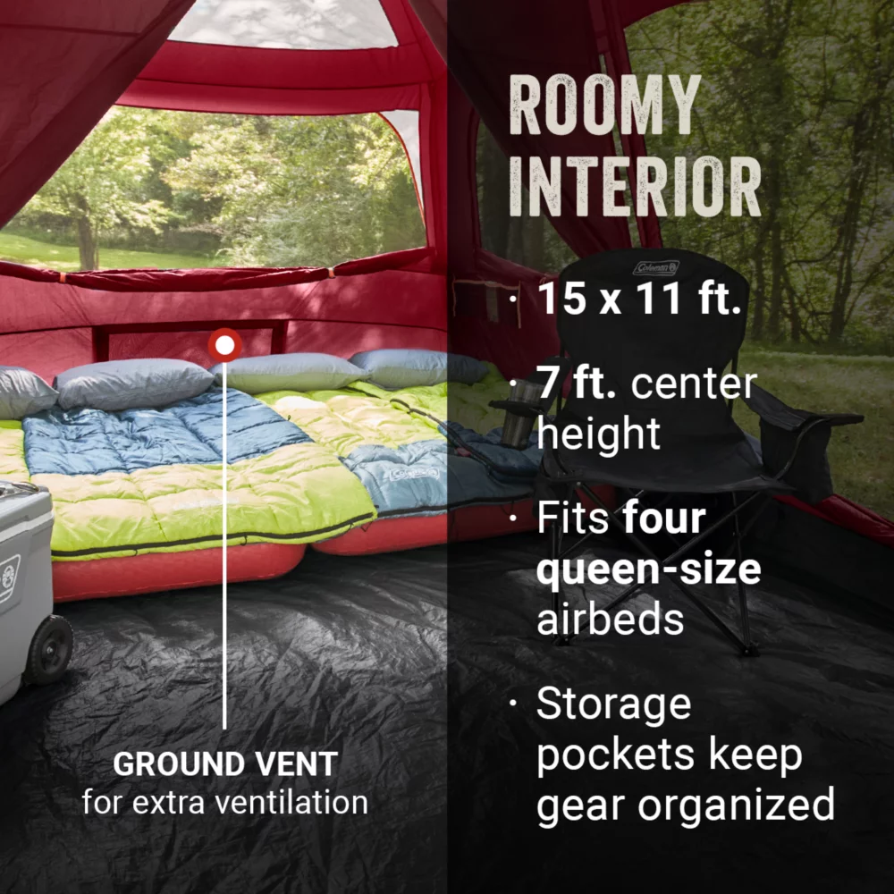 Coleman Skylodge™ 12-Person Camping Tent, Blackberry 8 Coleman Skylodge™ 12-Person Camping Tent, Blackberry - Image 6