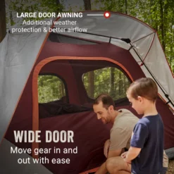 Coleman Skylodge™ 4-Person Instant Camping Tent, Blackberry -Coleman Sales Coleman 2000038277 Skylodge Instant 4P ATF4