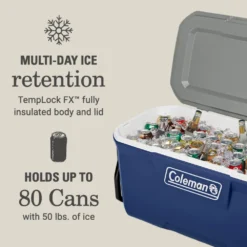 Coleman 316 Series™ 100-Quart Wheeled Cooler -Coleman Sales Coleman 316 100QuartWheeled Twilight ATF3