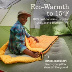 Coleman Arch Bay™ 15°F Big & Tall Sleeping Bag -Coleman Sales Coleman ArchBay SleepingBags 15F Daffodil BT ATF3