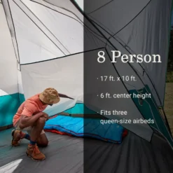 Coleman Blue Springs II™ 8-Person Camping Tent -Coleman Sales Coleman BlueSpringsTents 8P StormGray ATF8