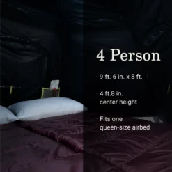 Coleman® Camp Burst™ 4-Person Dark Room™ Camping Tent -Coleman Sales Coleman CampBurstTents 4P DarkRoom ATF8