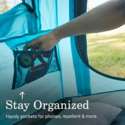 Coleman® Camp Burst™ 4-Person Camping Tent -Coleman Sales Coleman CampBurstTents 4P ScubaBlue ATF5