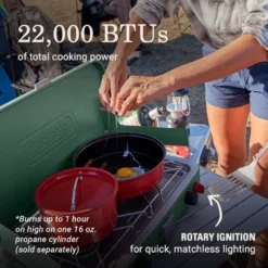 Coleman Cascade™ 222 2-Burner Camping Stove -Coleman Sales Coleman Cascade 222 2BurnerCampingStove ATF6