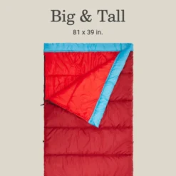 Coleman Flatlands™ 45°F Big & Tall Sleeping Bag 9 Coleman Flatlands™ 45°F Big & Tall Sleeping Bag -Coleman Sales Coleman Flatlands SleepingBags 45F Red BT ATF2