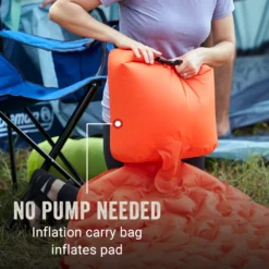 Coleman Kompact™ Premium Inflatable Camp Pad -Coleman Sales Coleman PremiumCampPad TigerLily ATF3
