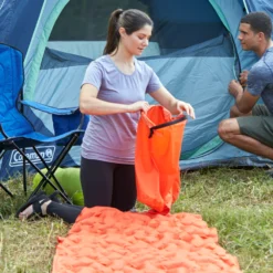 Coleman Kompact™ Premium Inflatable Camp Pad -Coleman Sales Coleman PremiumCampPad TigerLily ATF6