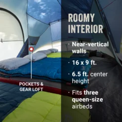 Coleman Skydome™ 10-Person Camping Tent XL, Blue Nights -Coleman Sales Coleman Skydome XL 10P BlueNights ATF3