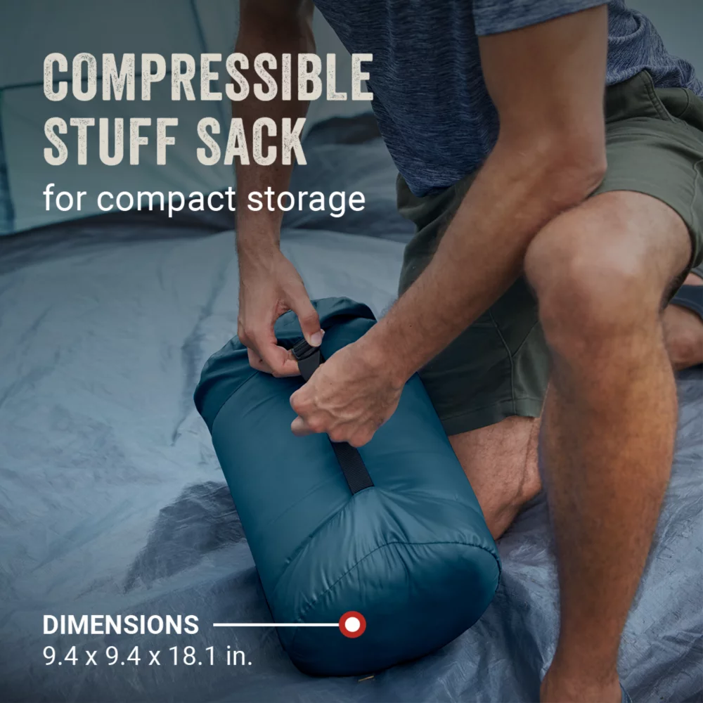 Coleman Kompact™ 40°F Big & Tall Contour Sleeping Bag 5 Coleman Kompact™ 40°F Big & Tall Contour Sleeping Bag - Image 3