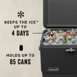 Coleman Reunion™ 54-Quart Steel Belted® Matte Cooler, Midnight -Coleman Sales Coleman SteelBelted Midnight ATF6