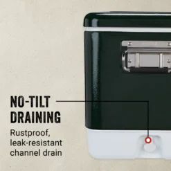 Coleman Vintage 54-Quart Steel Belted® Cooler -Coleman Sales Coleman SteelBelted VintageGreen ATF4