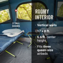 Coleman Sunlodge™ 10-Person Camping Tent, Blue Nights -Coleman Sales Coleman Sunlodge 2000037536 10P BlueNights ATF3 2