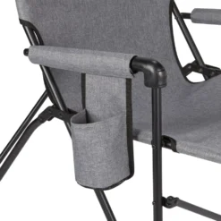 Coleman Forester Series Deck Chair -Coleman Sales HKDDeckChair CationicGrey Cupholder20Feature 2000035920