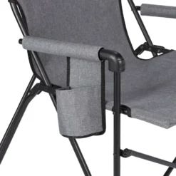 Coleman Forester Series Sling Chair -Coleman Sales HKDSlingChair CationicGrey Cupholder20Feature 2000035921