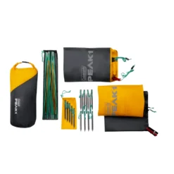 Coleman PEAK1™ 2-Person Backpacking Tent​ -Coleman Sales Peak1 BackpackingTent 2P Overhead Bag Contents 0003 v3